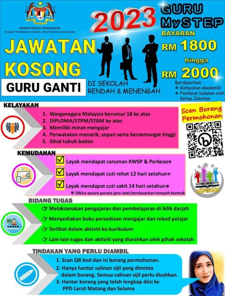 MYSTEP 2023 Guru Ganti Selangor, Kelantan, Perak & Sarawak 3